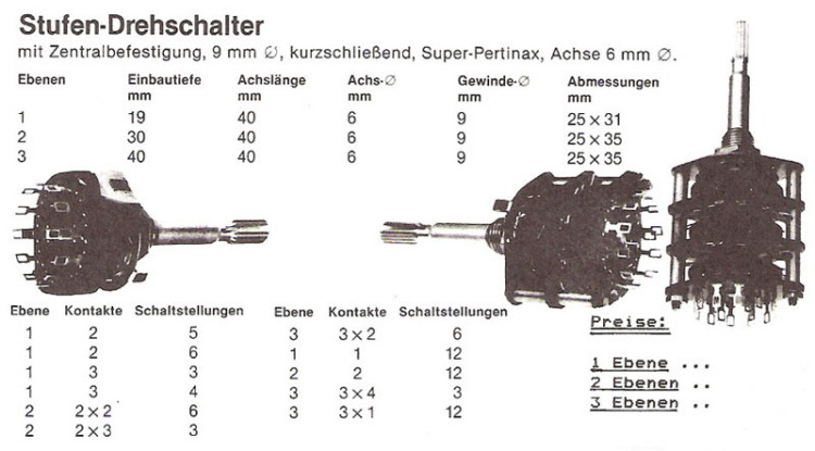 Stufen-Drehschalter